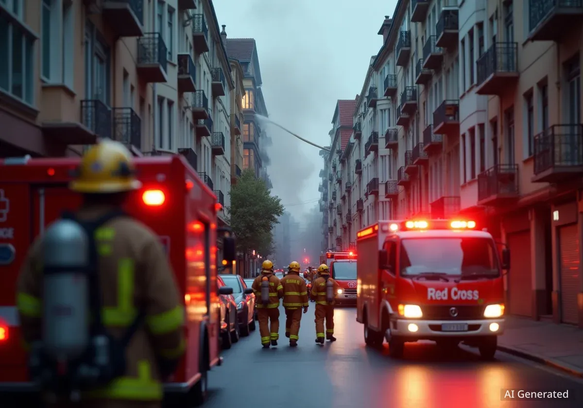 Balkonbrand in Salzburg-Süd: Feuerwehr schnell vor Ort