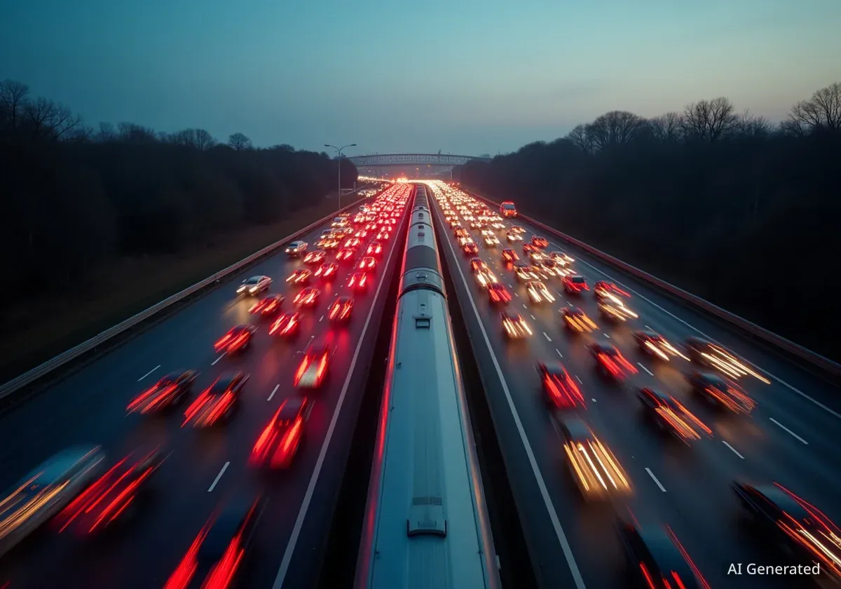 Verkehrskollaps auf der A10: Experte fordert massive Verlagerung auf die Schiene