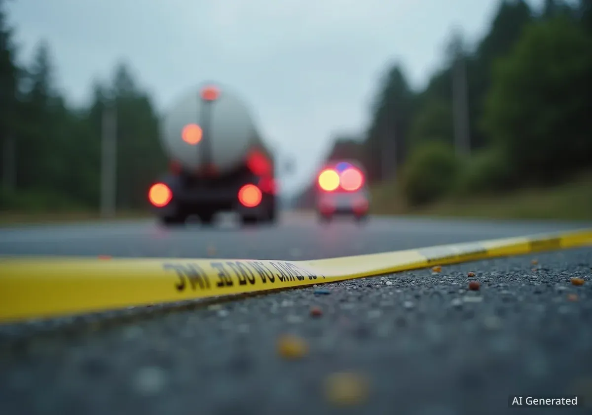 Radfahrer in Piding nach Kollision mit Lkw schwer verletzt