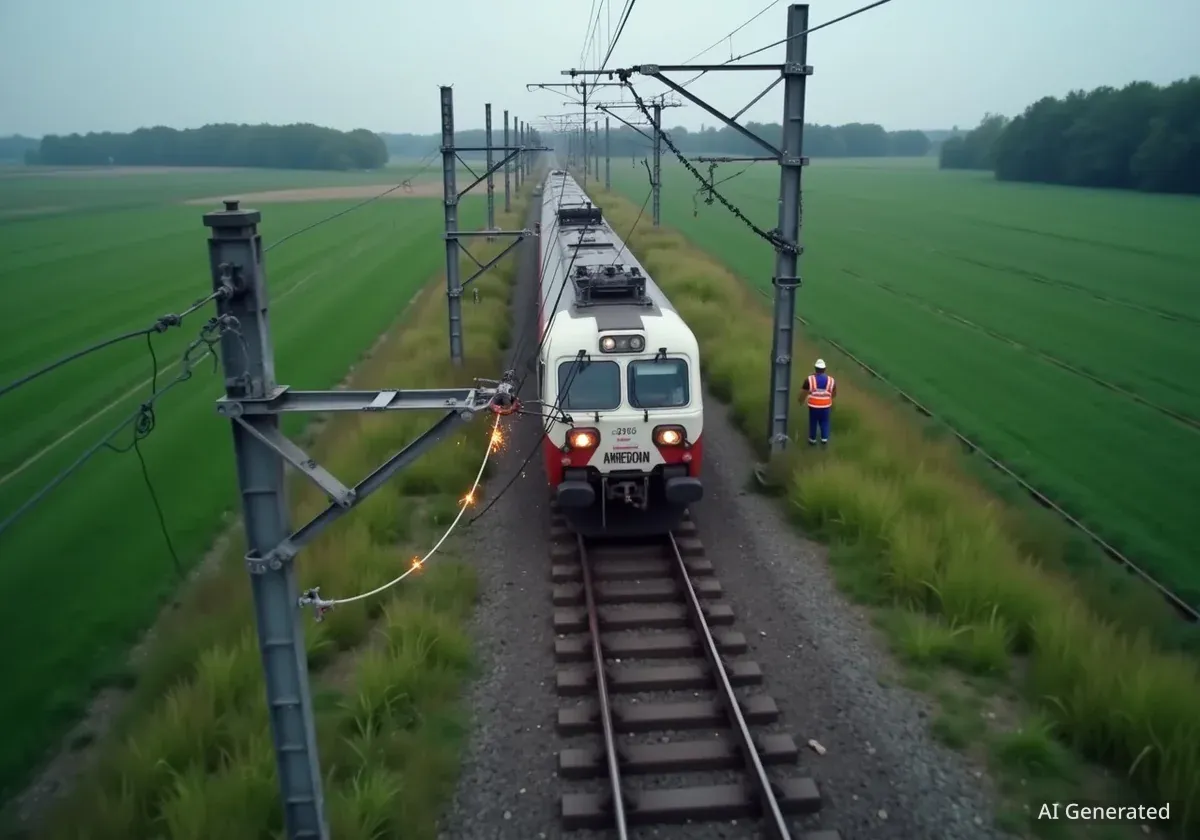 Lokalbahn im Flachgau: Oberleitungsschaden legt Strecke lahm