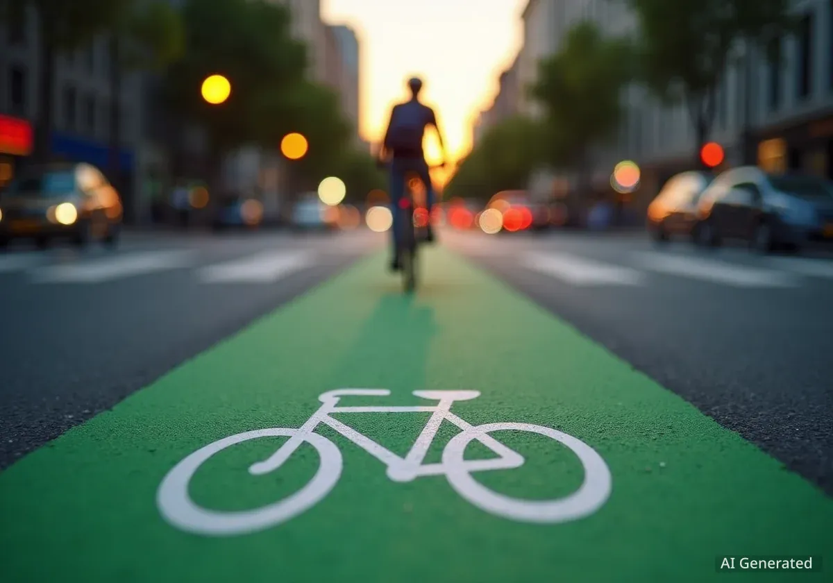 Neue Markierungen verbessern Verkehr in Nußdorferstraße