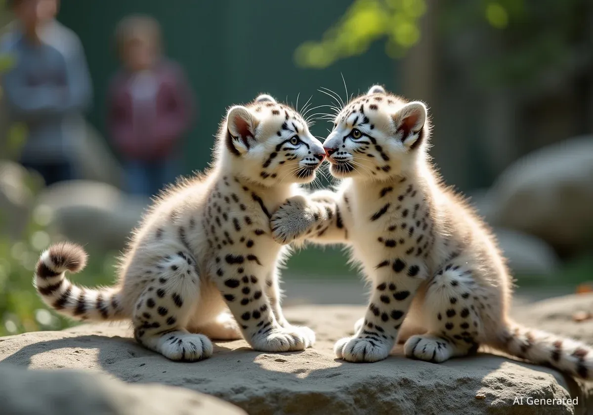 Schneeleoparden-Nachwuchs im Zoo Salzburg