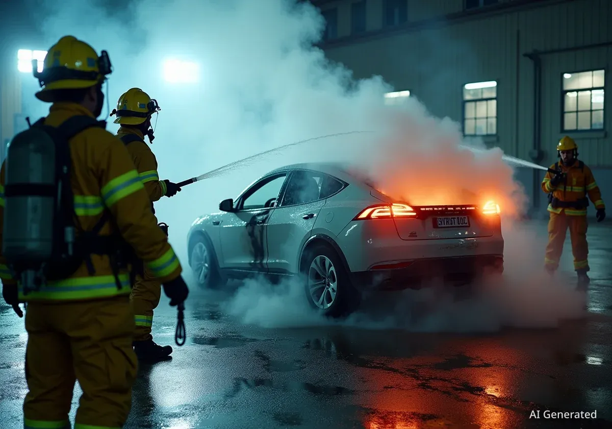 Salzburg: Feuerwehr probt den Ernstfall bei E-Auto-Bränden