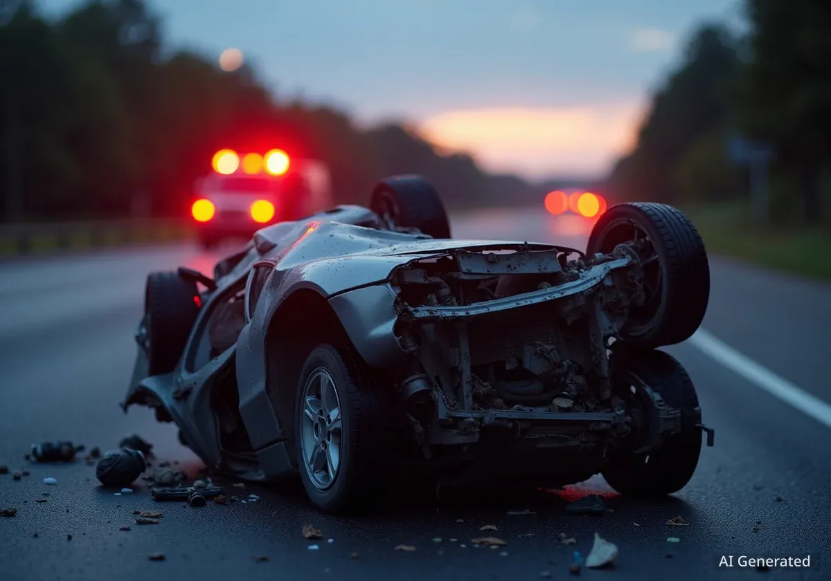Fahrer bei Überschlag auf A1 bei Eugendorf verletzt
