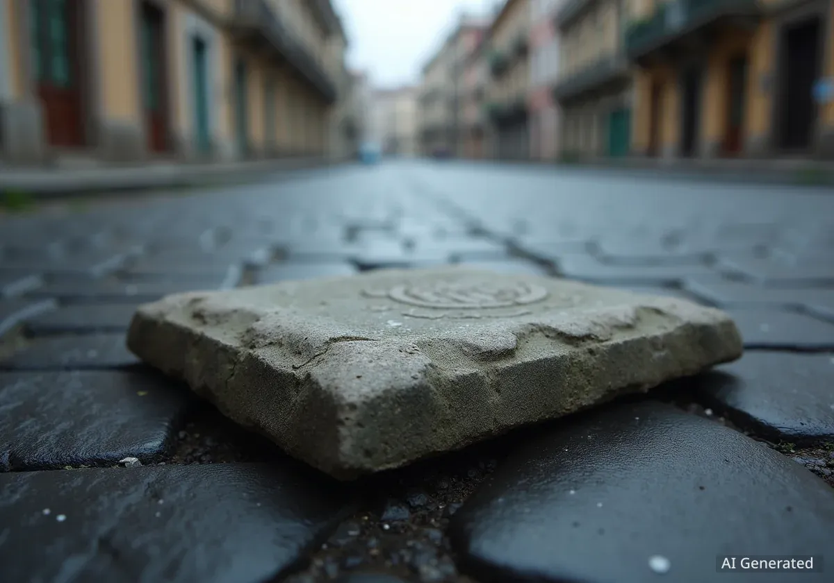 Rätselhafter Grenzstein in Salzburg-Nonntal aufgetaucht
