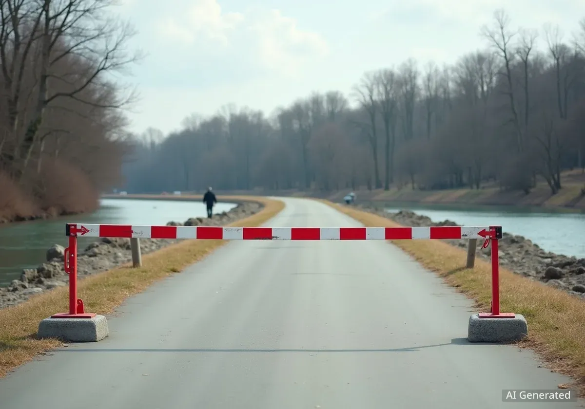 Salzburg: Radweg an der Glan wegen Ufersanierung gesperrt