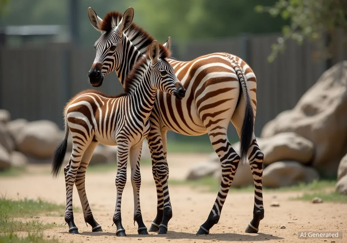 Seltener Nachwuchs im Zoo Salzburg: Grevy-Zebrafohlen geboren