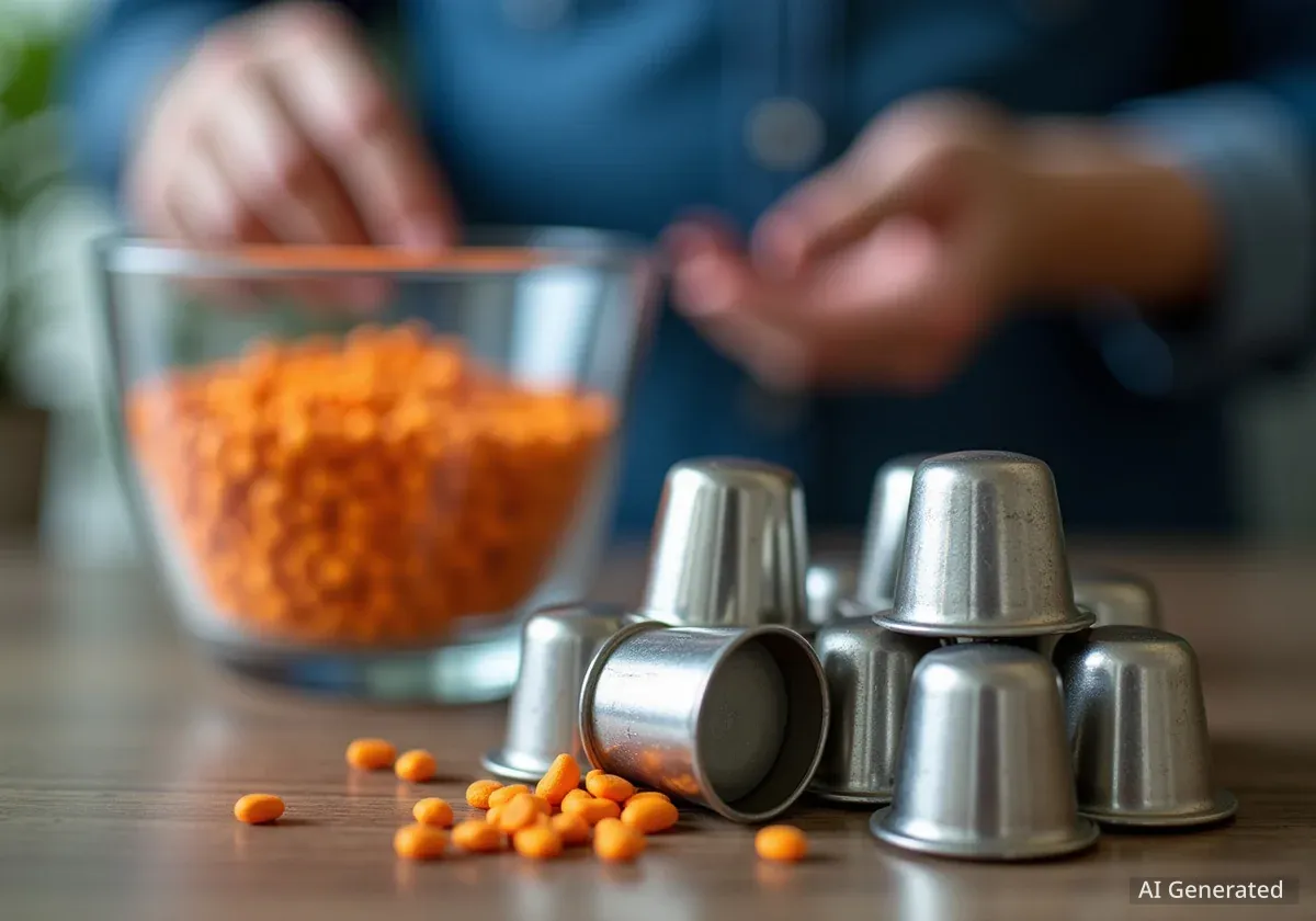 Tchibo zeigt in Salzburg wie Kaffeekapsel-Recycling funktioniert