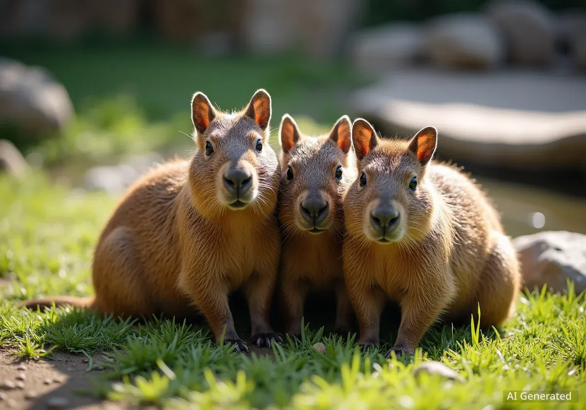 Neue Attraktion im Zoo Salzburg: Drei junge Capybaras ziehen ein