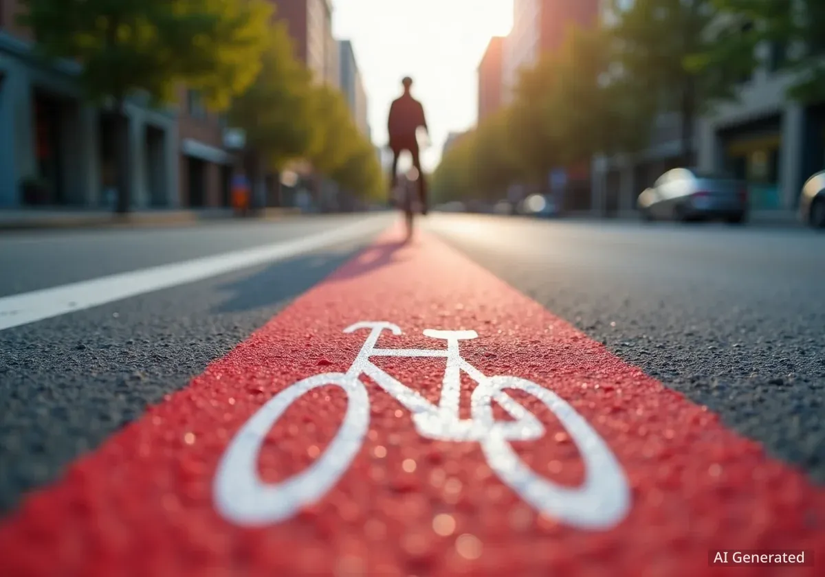 Salzburg investiert 175.000 Euro in rote Radweg-Markierungen