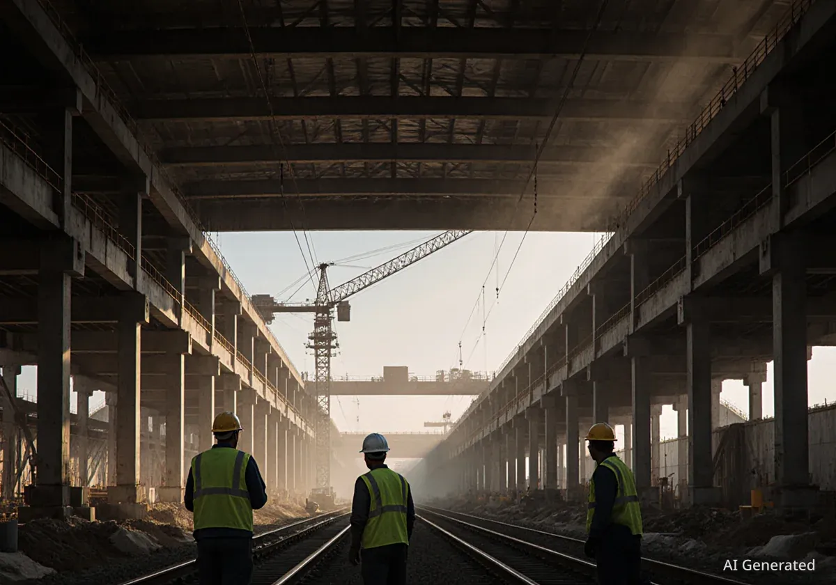 Neue Zughallen am Salzburger Hauptbahnhof im Bau